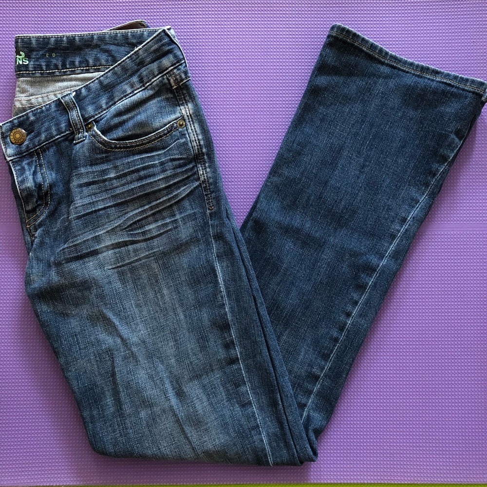 Express Low Waist Straight Leg Jeans Size 8R
